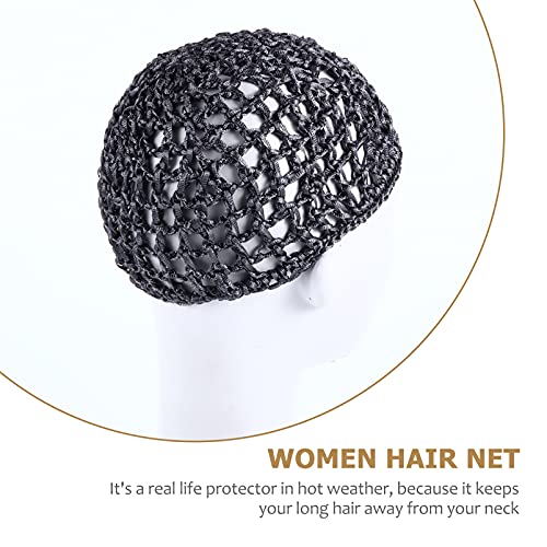 Lurrose Womens Hats Mesh Crochet Hair Net Mesh Crochet Hair Net - Image 4