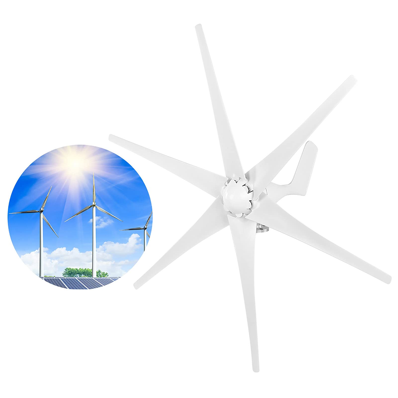 300W 3 turbina eolica a Lama, Alta efficienza, Bassa Manutenzione, per energia Fuori Rete, Case mobili, Barche, cabine, Appassionati di Fai -da -Te (48V)