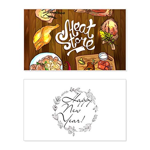 Tarjeta conmemorativa de año nuevo para barbacoa, celebra la unión y el fuego familiar