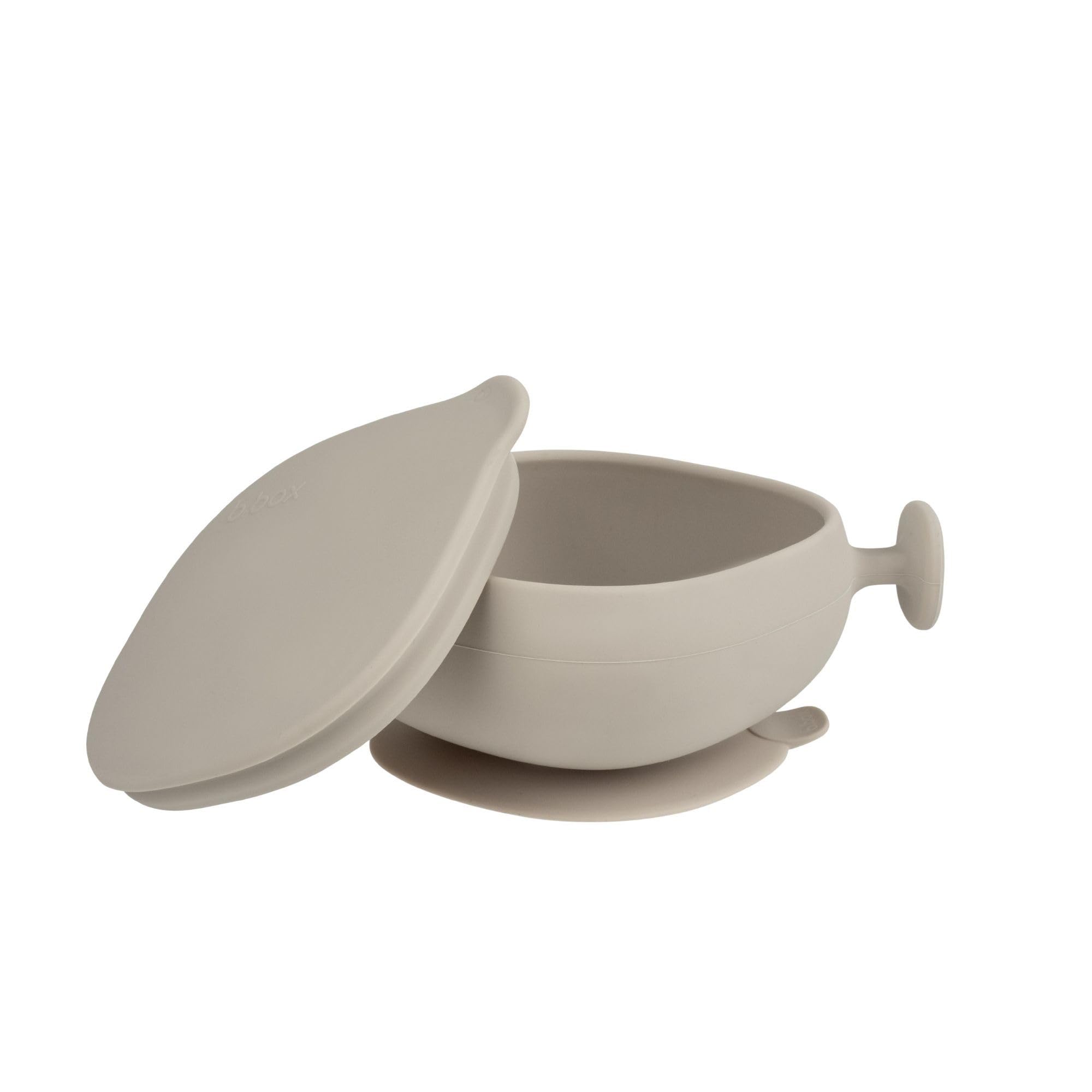 b.box Silicone Bowl with Lid, Strong Suction Base, Unique Handle for Stability 100% Platinum Silicone