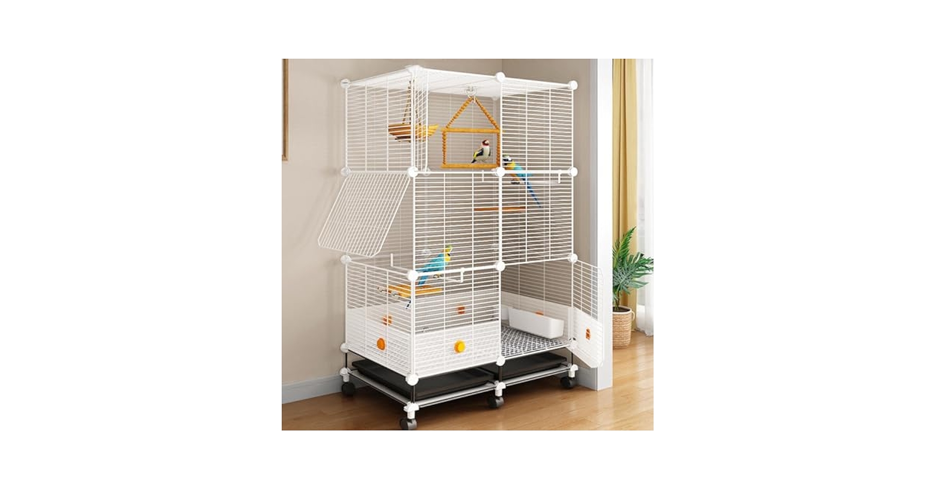 【ゴービリー】大型 鳥かご キャスター付き DIY多層構造(他サイト併売) 61jxIWZ-NTL._UF350,350_QL50_.jpg