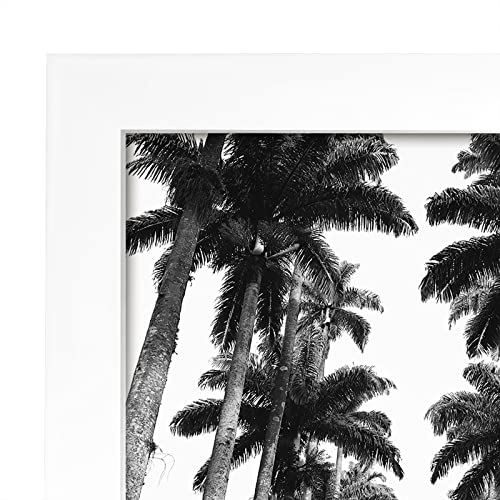 Americanflat 22x28 Poster Frame with Polished Plexiglass - White Picture Frame - Wide Photo Frames Made of Engineered Wood for Vertical or Horizontal Wall Display - Epic Collection - White