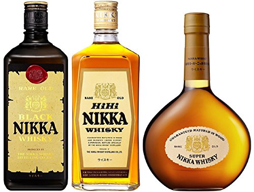 Amazon.co.jp: ニッカ復刻版3本セットカートン入 （初号ブラックニッカ