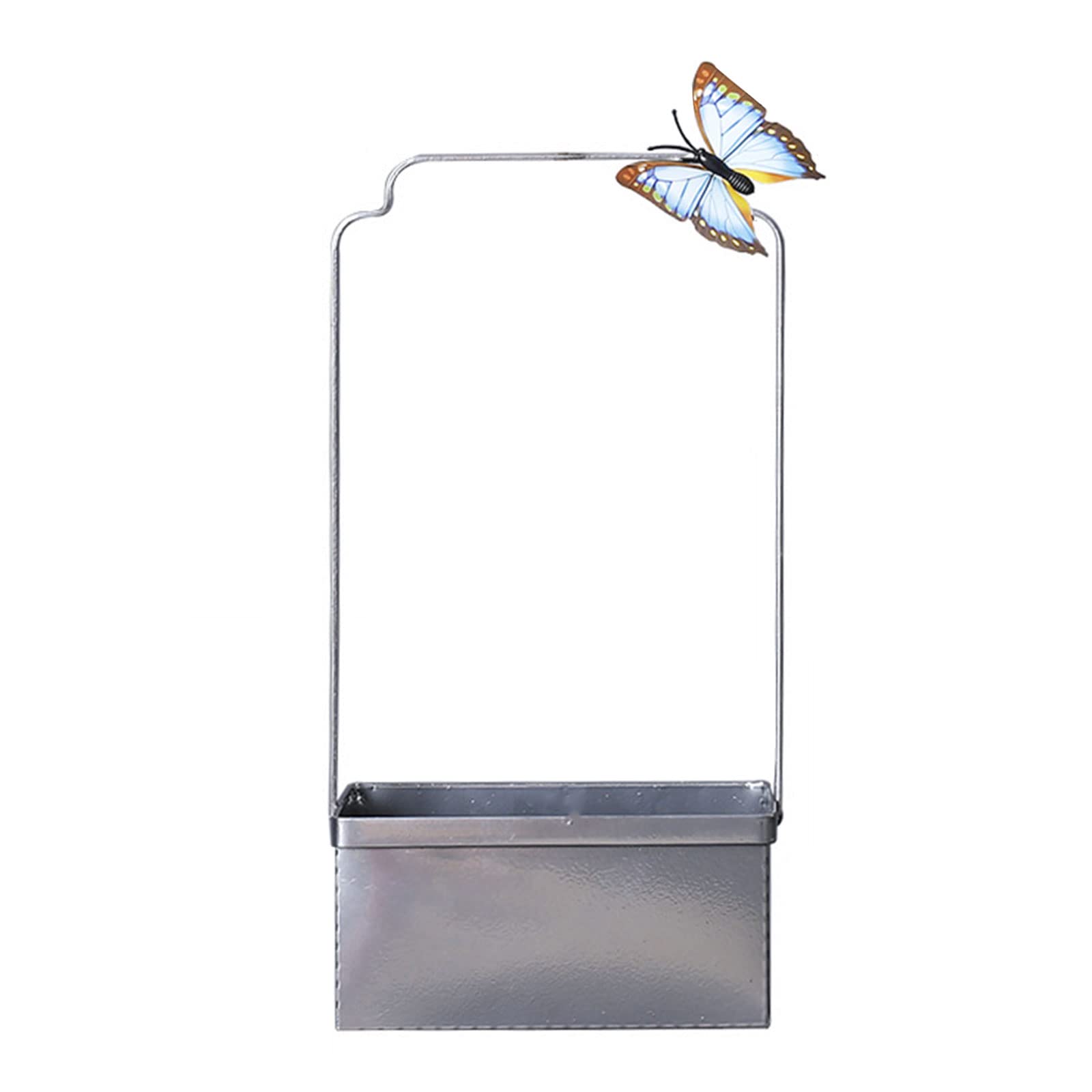 YWLUUOO Garden Rectangular Iron Flower Vase for All House Plant Flower Pots Iron Flowerpot Unique Pots Vase Houseplant