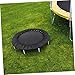 Happyyami 6holes Trampoline Protector Cover Spring Pad for Round Trampolines Durable Anti-Collision Cushion for Boy Girl Easy Installation Outdoor Accessory Black