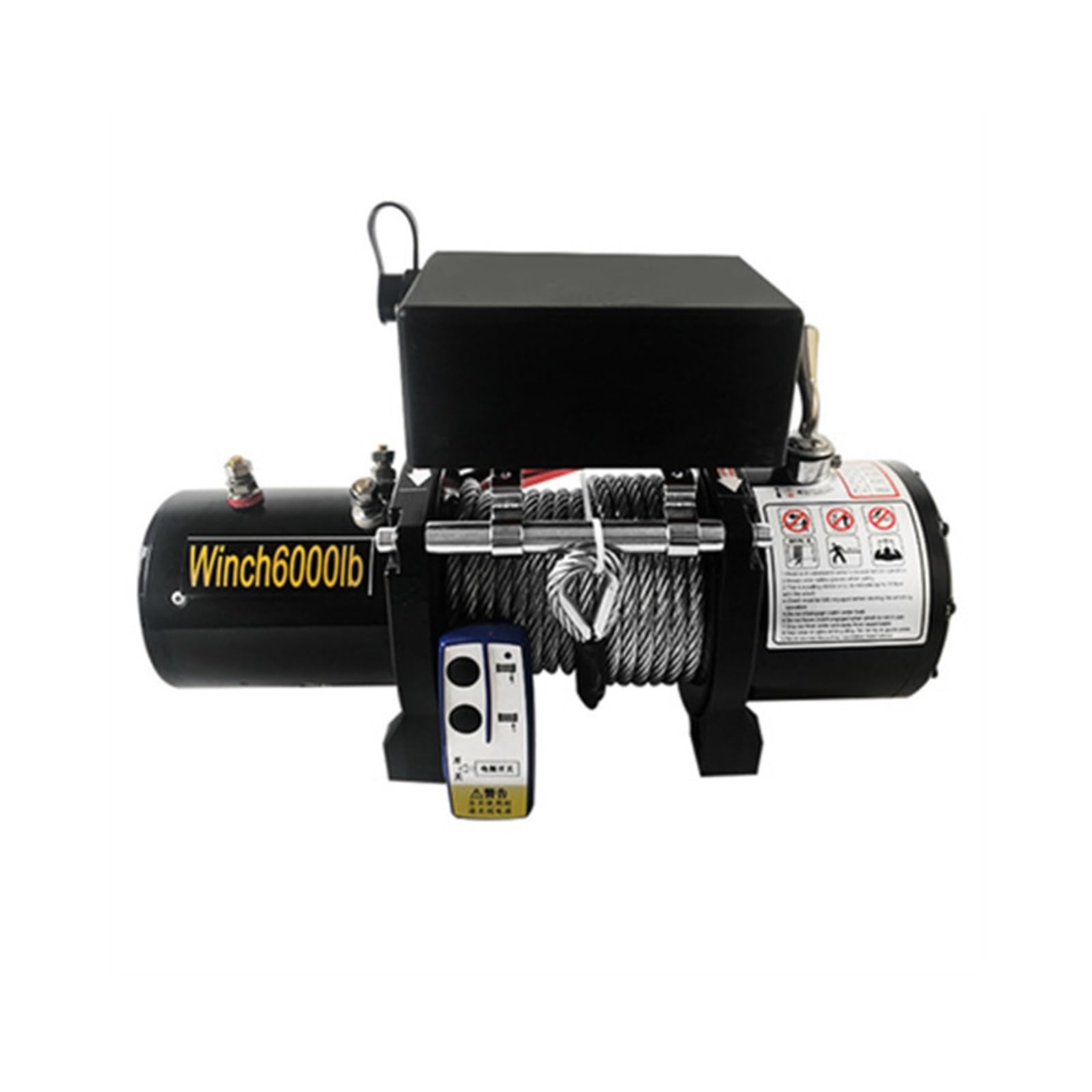 Cabrestante Eléctrico De 24v, Mango 3000/4000 /4500lb, Cabrestantes ATV Cuerda Alambre Inalámbrico For Bugg Playa(4000lb wireless)