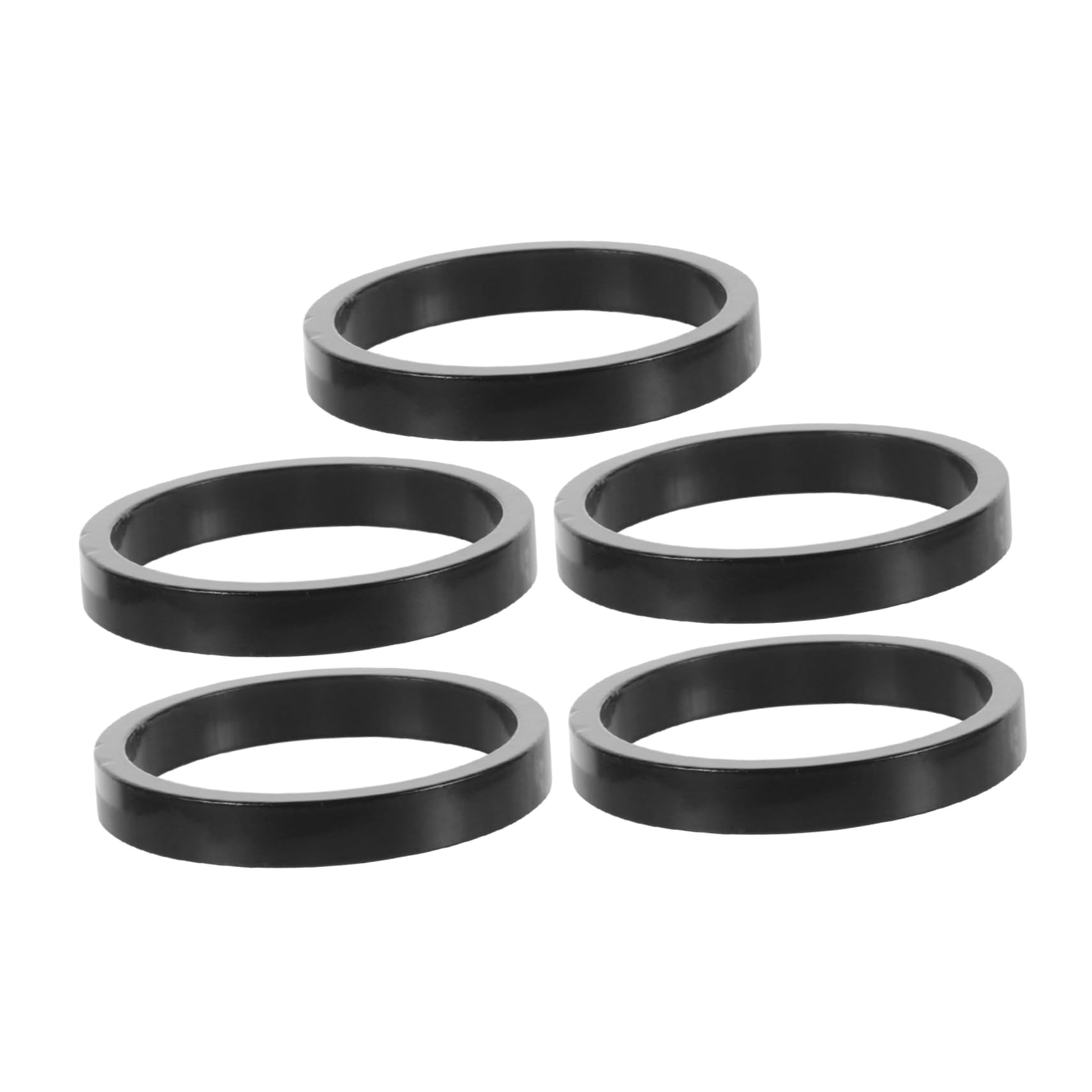 POPETPOP 5pcs Lightweight Aluminum Alloy Headset Spacer for Mountain Bikes Stylish Threadless Gasket for Easy Handlebar Height