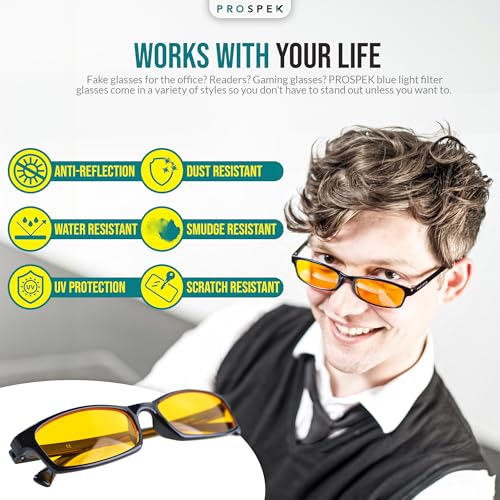 Image of Prospek Blue Light Glasses - Eye Strain Relief, Anti Glare