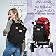 RUVALINO Baby Wickelrucksack, Multifunktional Wickeltasche Reise Rucksack Große Kapazität Babytasche mit Wickelunterlage, Wasserdicht Stoffe, Passform für Kinderwage(Schwarz)