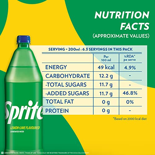 Image of Sprite Lemon-Lime Flavoured Cold Drink | Refreshing Taste | Clear Soft Drink with No Added Colours | Recyclable PET Bottle, 1.25 L