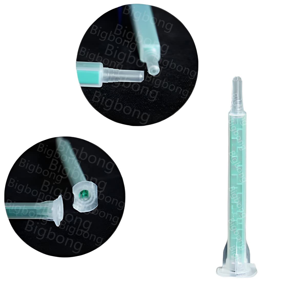 Bigbong 50pcs 1:1 Epoxy Resin Mixing Nozzle AB Glue Adhesive Gun Static Mixer Mix Tip