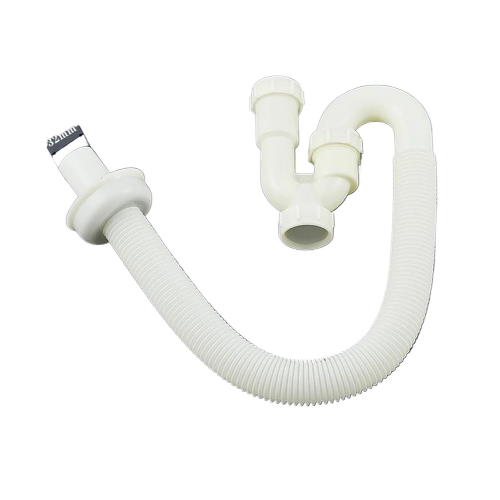 Tuyau de drainage en S courbure de reflux de bassin anti-odeur lavabo blanc