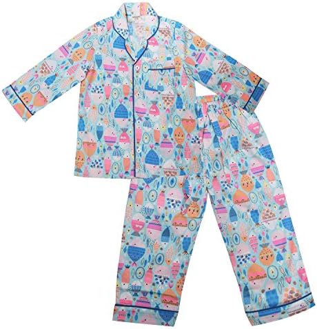 GiggleBuns Cotton Multicolor Fish Night Suit Set for baby boys sleepwear for kids