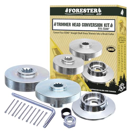 FORESTER Brush Cutter Trimmer Head Conversion Kit Compatible with Echo Models SRM-225 SRM-225i SRM-266 SRM-280 SRM-280S SRM-280T SRM-2620 and SRM-2620T