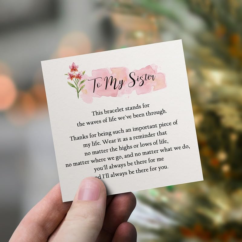 Sister Gift Infinity Bracelet for Women, Stainless Steel Bracelets from Sister, Best Friend or Brother, Birthday Christmas Gift - Image 3