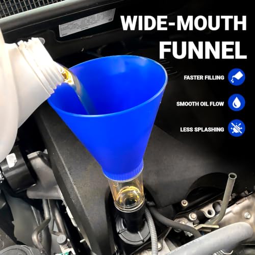Image of Engine Oil Funnel Compatible with More Chrysler Dodge Jeep Vehicle