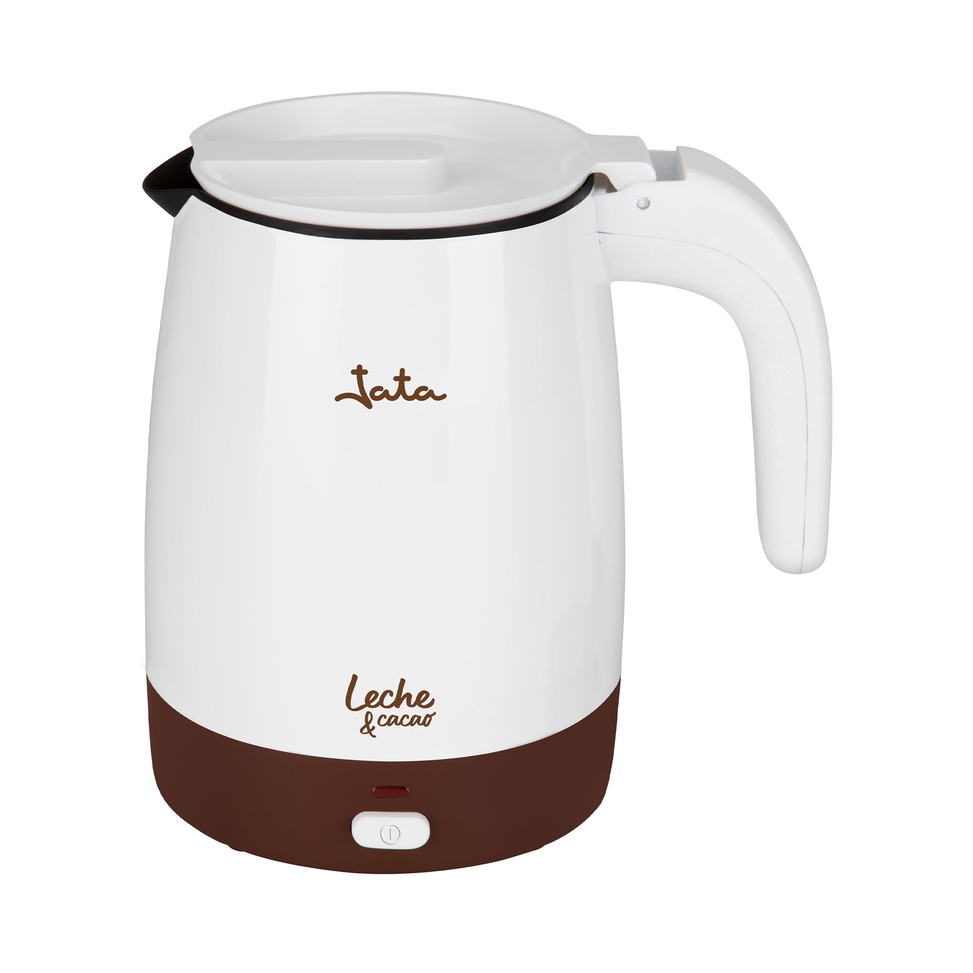 Jata CL819 mleko podgrzewa 400 W do mleka i czekolady, nieprzywierające wnętrze, wolne od PFOA, ukryta odporność, utrzymuje w temperaturze 80°C, łatwe czyszczenie, pojemność 1 litr, biały