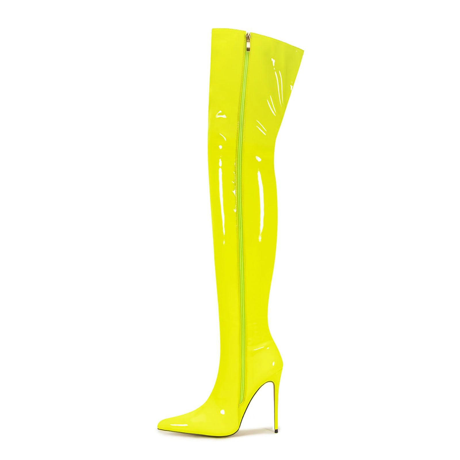 Thigh high boots for women striped Back zipper Burgundy Zebra Print Over the knee Sexy gold white pointed toe Cow Print leopard Magenta stiletto heel