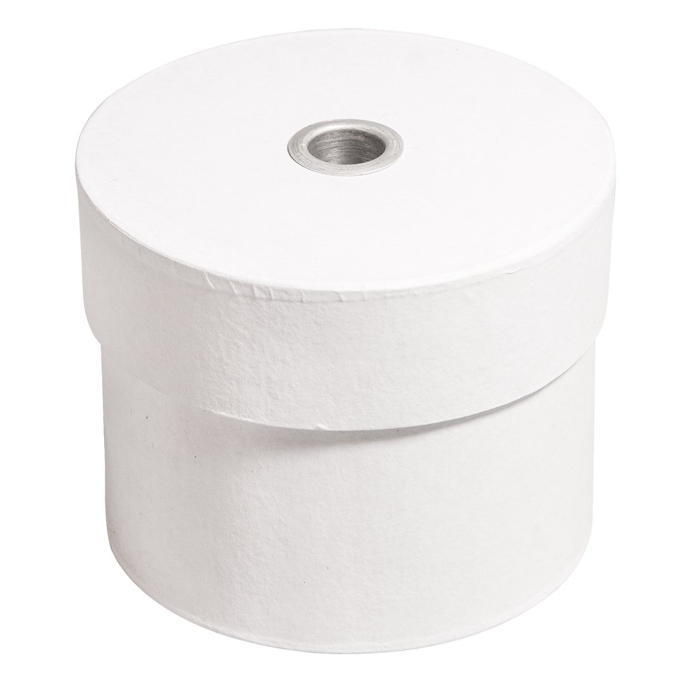 Rayher 67235102 Cardboard Box Round FSC Rec. 100% 10 x 8 cm with Aluminium Candle Egg