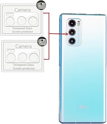 for LG Wing 5G Phone Camera Screen Protector, Ultra Thin Anti-stratch HD Screen Protector Tempered Glass for LG Wing 5G