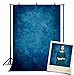 DePhoto 5x7Ft Seamless Retro Art Blue Portrait Vinyl Photography Backdrop Photo Background Studio Prop PGT030A