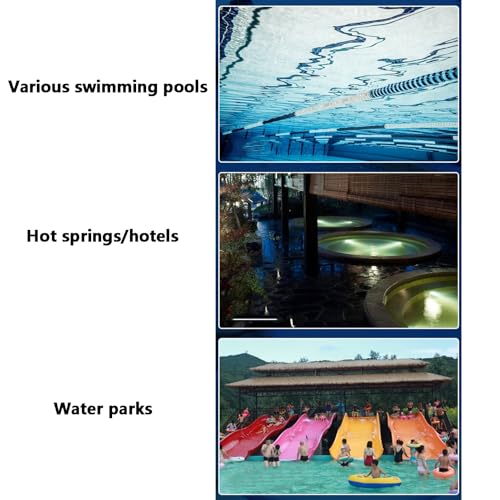 Escalera para piscina con barandales y 3 peldaños de acero inoxidable miniatura 7