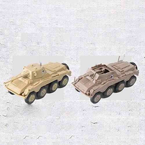 2 peças de kits de modelo 4D de plástico em escala 1:72 coleções de tanques para