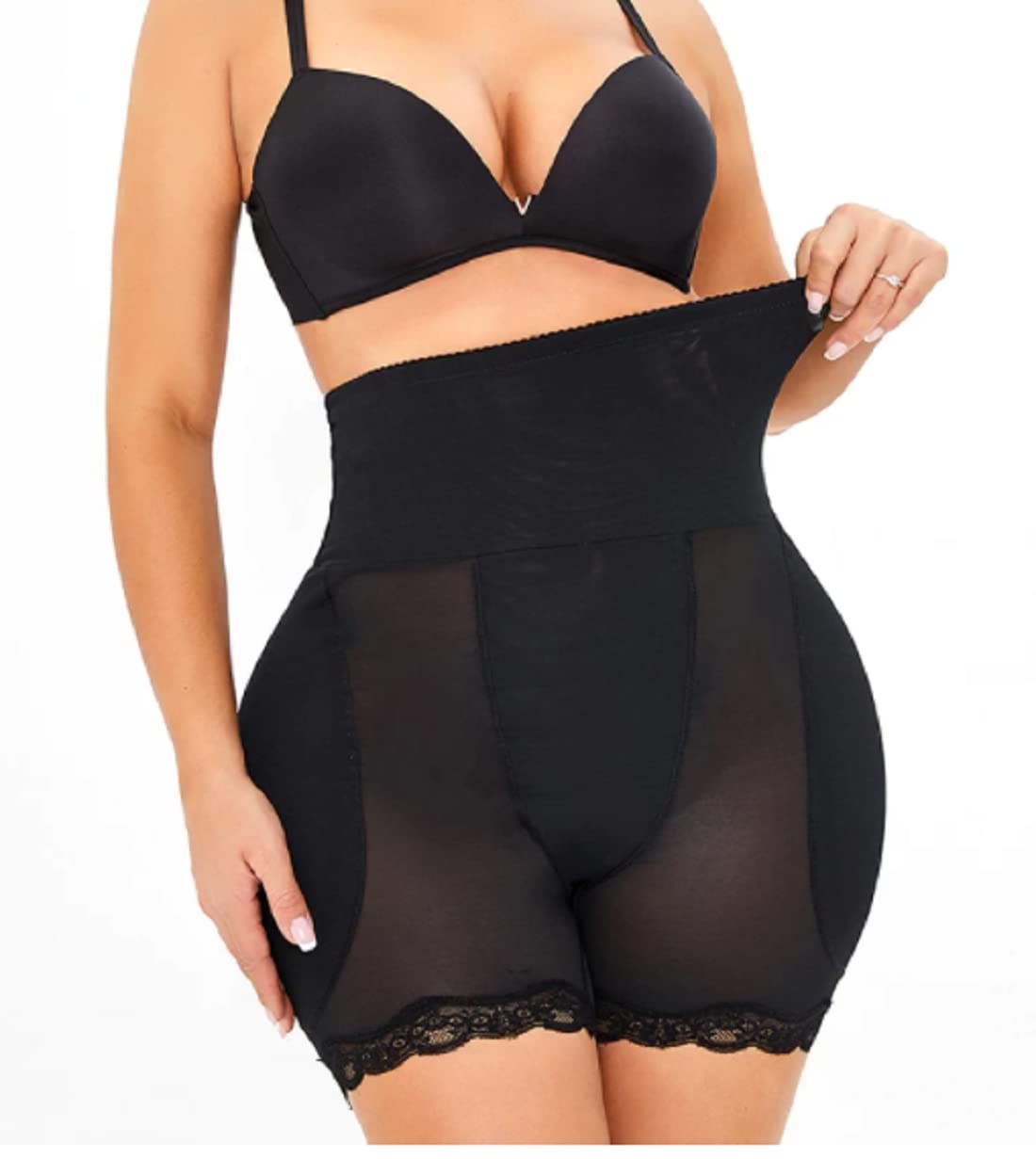 Sexy Hip Butt Thigh Lifter with 2 Big Sponge Pads | Sarees HIGH Waist Shorts Style Shapewear | Buttock Hip Enhancer Fake Ass for Girls Women.-image-27