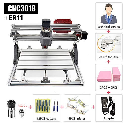 FASTTOBUY CNC 3018 GRBL Control DIY CNC Machine, 3 Axis Acrylic PCB Wood