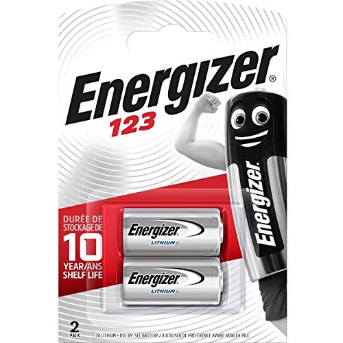 energizer® lot de 2 piles au lithium cr17345 123 3 v 1500 mah