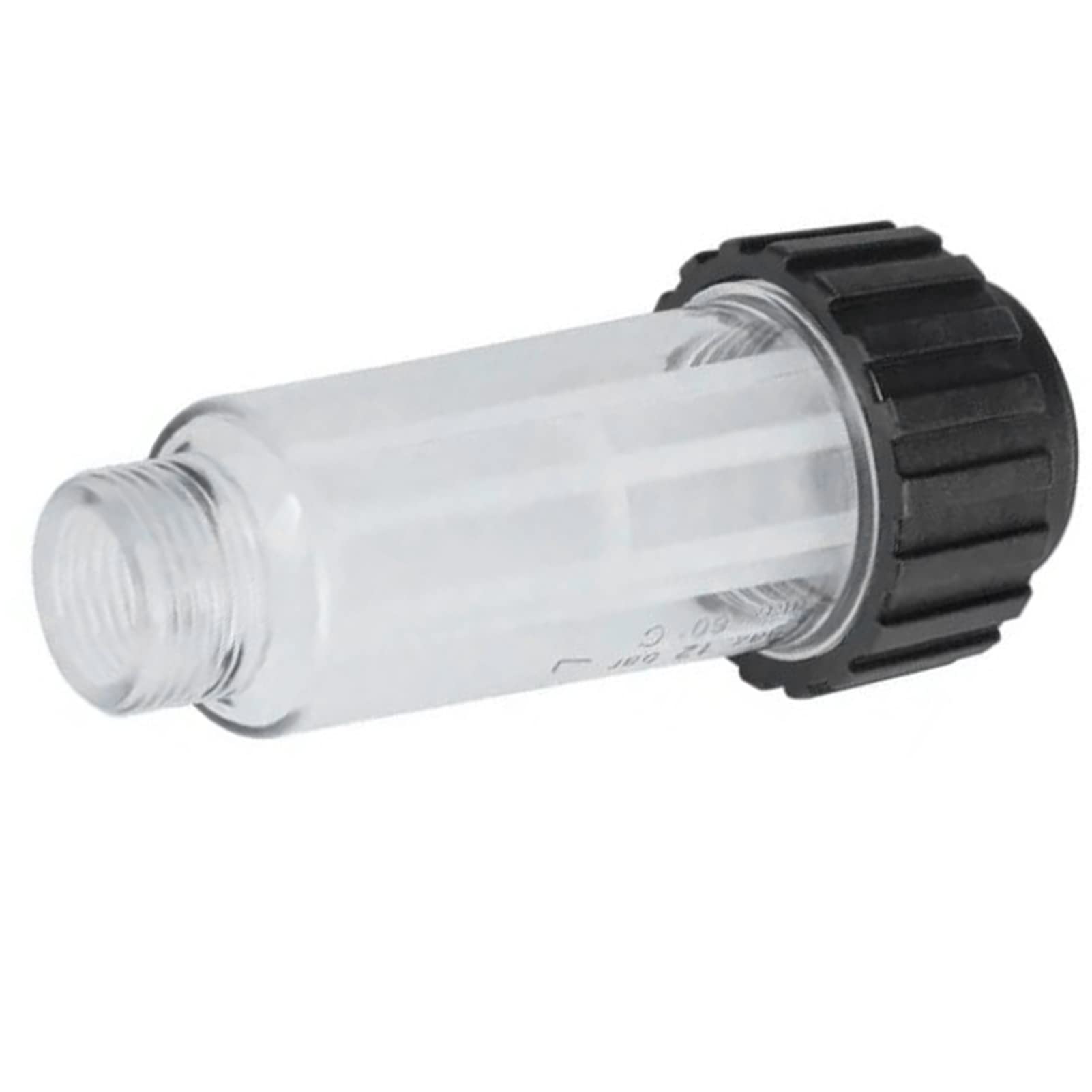 Water Inlet Filter Transparent ABS Housing Clear Thread M3 4in Home Cleaning Machine Filter for Replacement Effective Filtering — view 2