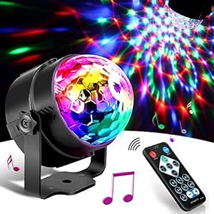 SunTop Partylicht discobal led-party lamp muziek gestuurd disco lichteffecten disco licht, feestlicht met…