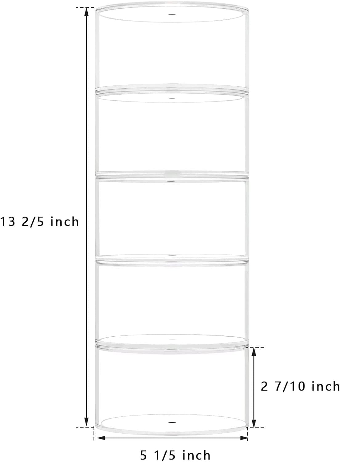 Organizador de cinturón, estante acrílico para cinturón de 5 capas, bandeja de almacenamiento, soporte de cuero para joyas, relojes y pulseras