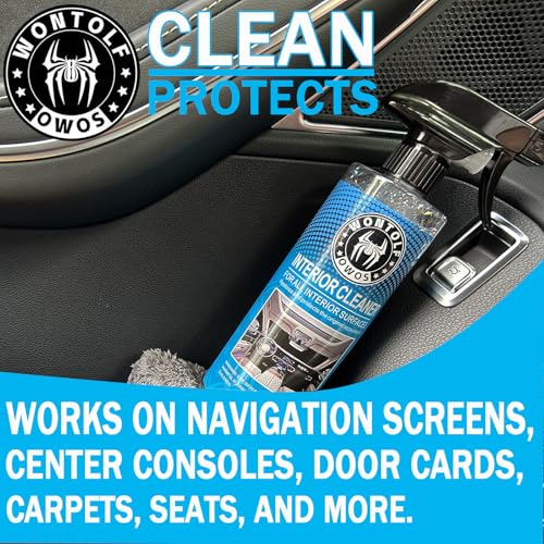 Car Wash Kit with Car Wash Soap Shampoo, Interior Cleaner, Wheel Cleaner, Car Detailing Cleaning Care Kit for Cars Trucks RVs SUVs Motorcycles Detailing Cleaning - Image 5