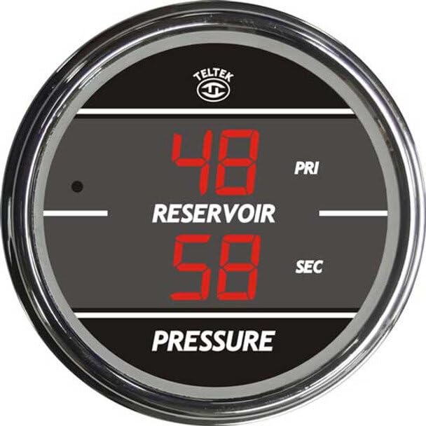 Replacement for Freightliner Classic XL 132 Year 2006 2.0625 INCH Green DIG Dual AIR PRES Gauge PRIM SEC Reservoir 0-150 PSI by Technical Precision