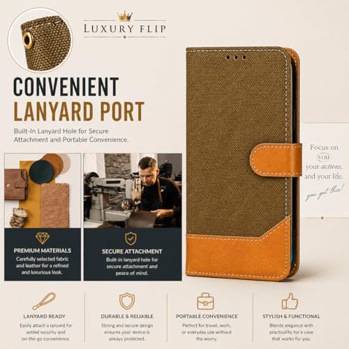 Image of Cover for Vivo T5x 5G / Y51 Pro 5G / iQOO Z11x 5G, Wallet Style, Leather Finish, Magnetic Closure, Inbuilt Stand, Card Pocket (Damin-Brown)