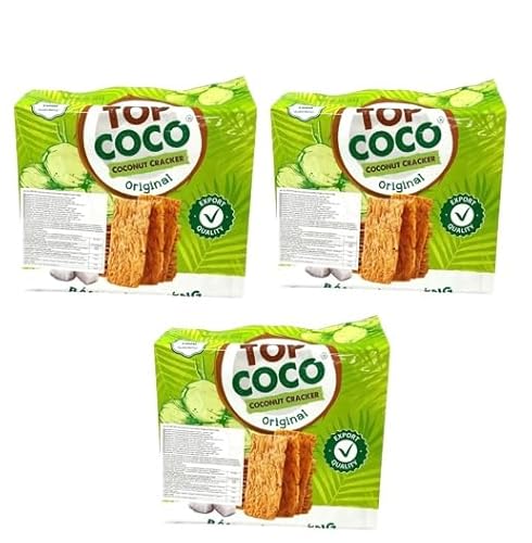 トップ ココ ココナッツクラッカー オリジナルフレーバー 150g×3袋セット ベトナム産 8938544489062 BANH DUA NUONG TOPCOCOのサムネイル
