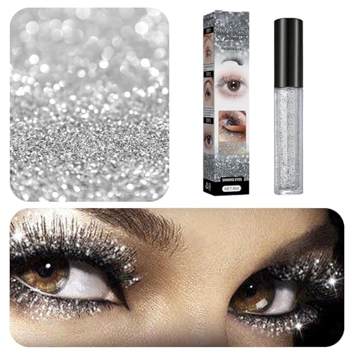 Leogony 2pcs Curling Smudge Proof Mascara, Diamond Glitter Mascara, Waterproof Long Lasting Sparkling Lash - Image 6