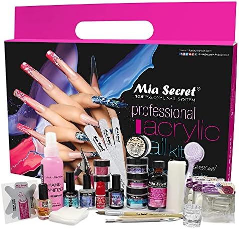 Mia Secret Professional Acrylic Nail Kit/Set For Beginner - Nail kit with everything - Kit de uñas acrilicas completo mia secret - Kit para uñas de acrilico completo