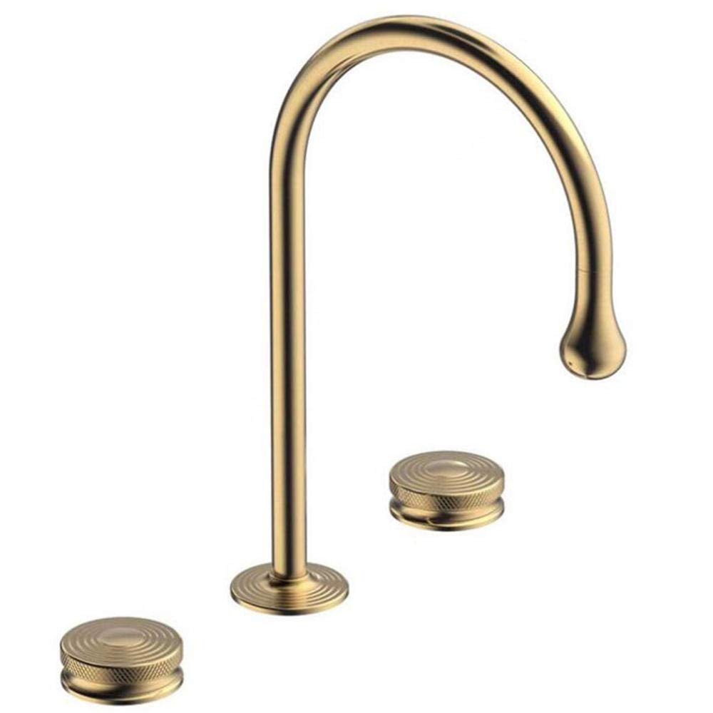 Mitigeur de lavabo 3 trous doré pour sublimer votre salle de bain rétro
