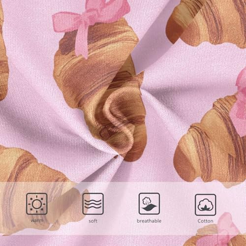 Wusikd Pink Croissants Girls' Underwear Cotton Girls Briefs Soft Toddler Underwear 2T3