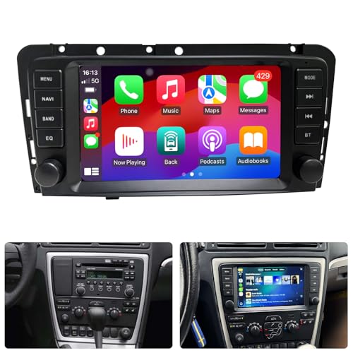 4 Core 2G+64G Android 14 Car Radio for Volvo V70 XC70 V40 S40 S60 2005-2009 Car Stereo CarPlay Multimedia Vedio Player Android Auto GPS Navigation WiFi 4G Bluetooth SWC Touch Screen Head Unit CHSTEK