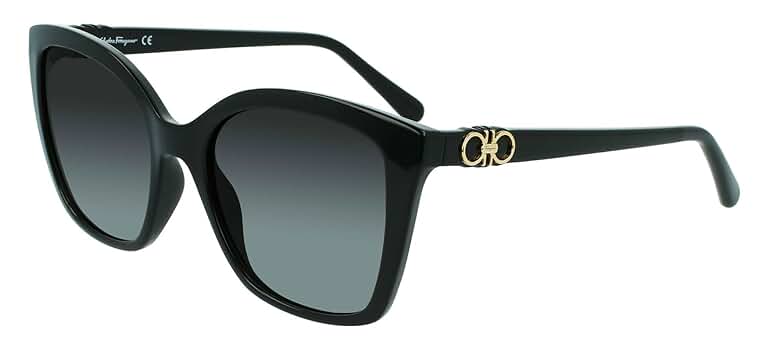 Amazon.com: Salvatore Ferragamo Gancini-SF1026SL Black One