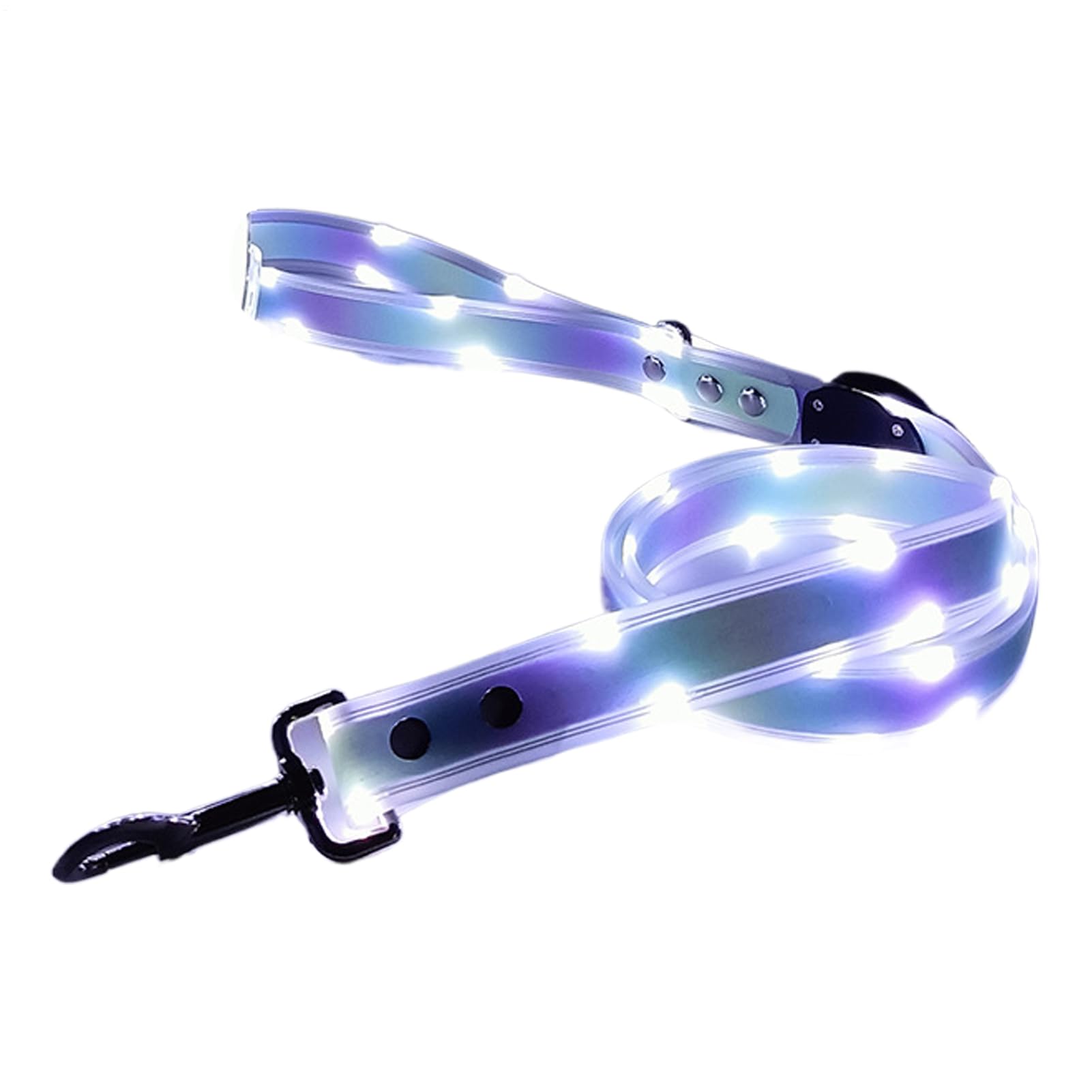 Collier lumineux pour chien rechargeable LED avec trois modes d'éclairage réglables
