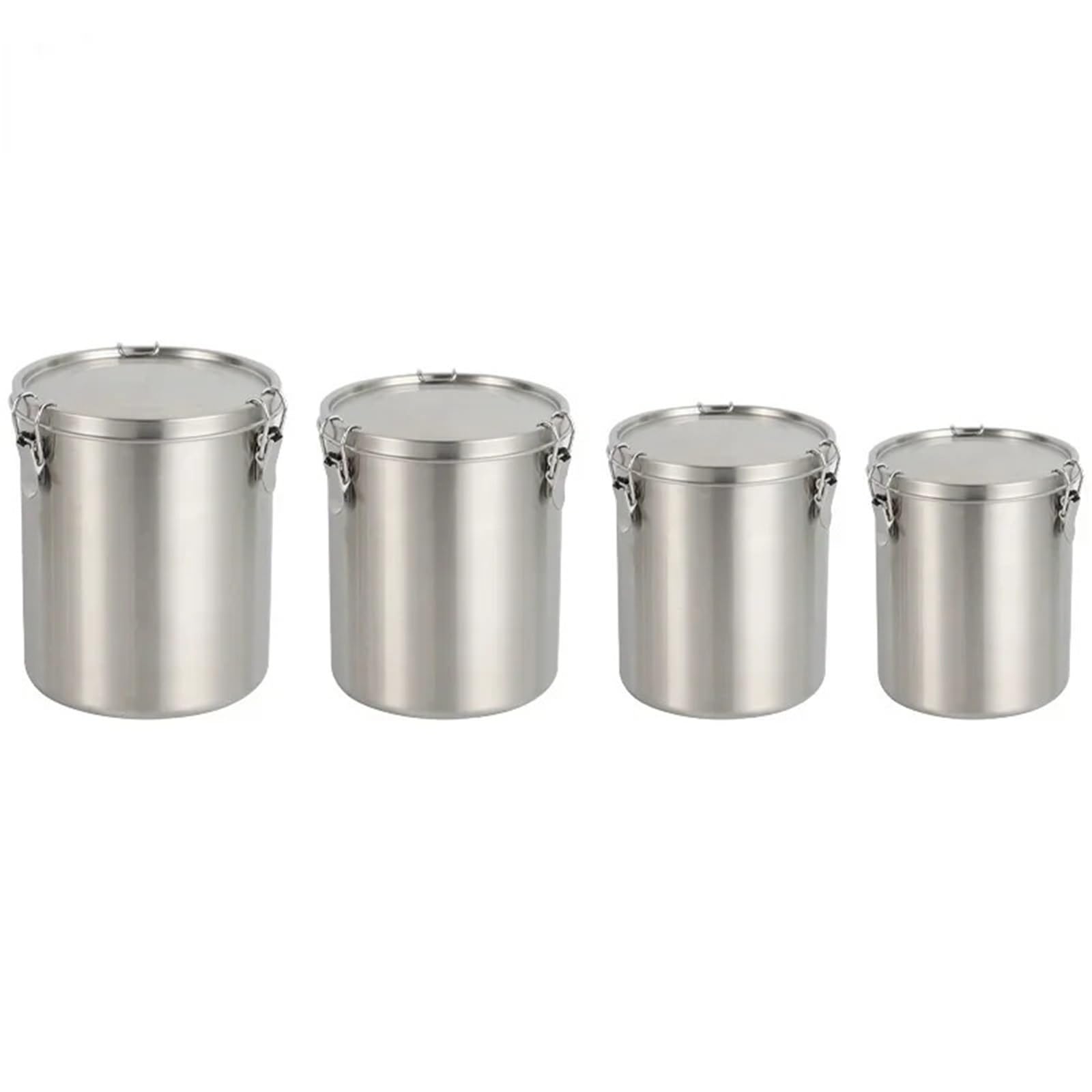 2 stücke Edelstahl Lagerung Tank Versiegelt Tee Getrocknete Obst Küche Einfache Getreide FüR TrockenfrüChte(1000ML)