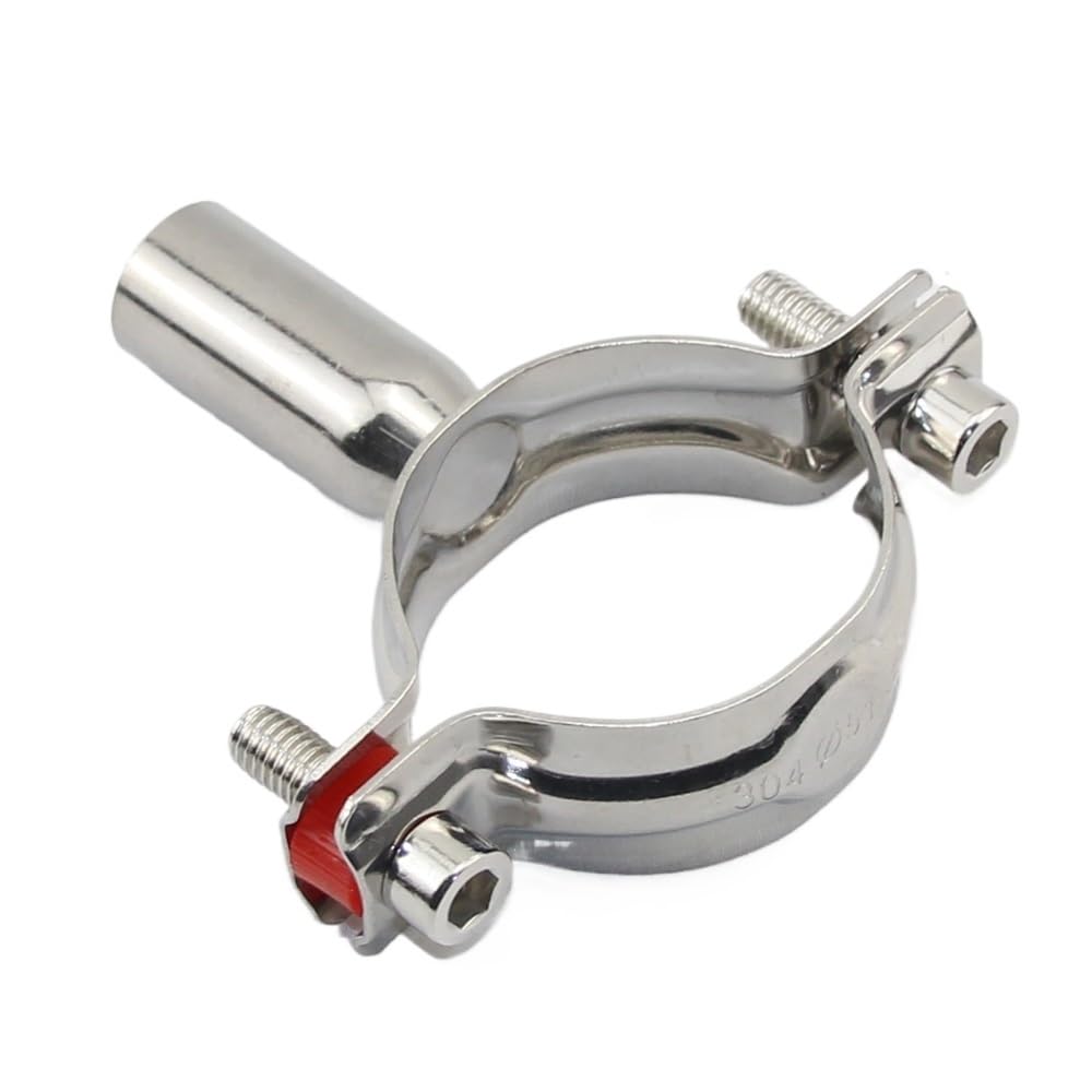 PAKMEZ 304 Stainless Steel Fixture Pipe Bracket Welding Water Pipe Fixed Circular Pipe Clamp 38-40mm