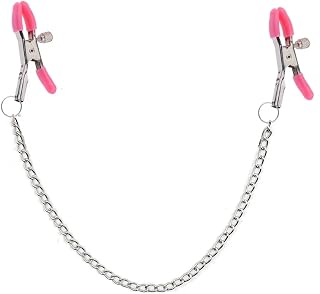 Pinzas Para Pezones Con Gargantilla Para El Cuello,Para Estimular Los Labios Y Los Senos,Masajeador,Productos Sexuales Bdsm Para Adultos,Color Rosa,Talla Única