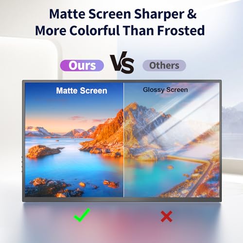 Image of COOLHOOD 18.5 Inch FHD USB-C HDMI 120Hz Portable Monitor | Travel Portable Monitor for Laptop 、PC, Portable Screen with Smart Cover, VESA Compatible
