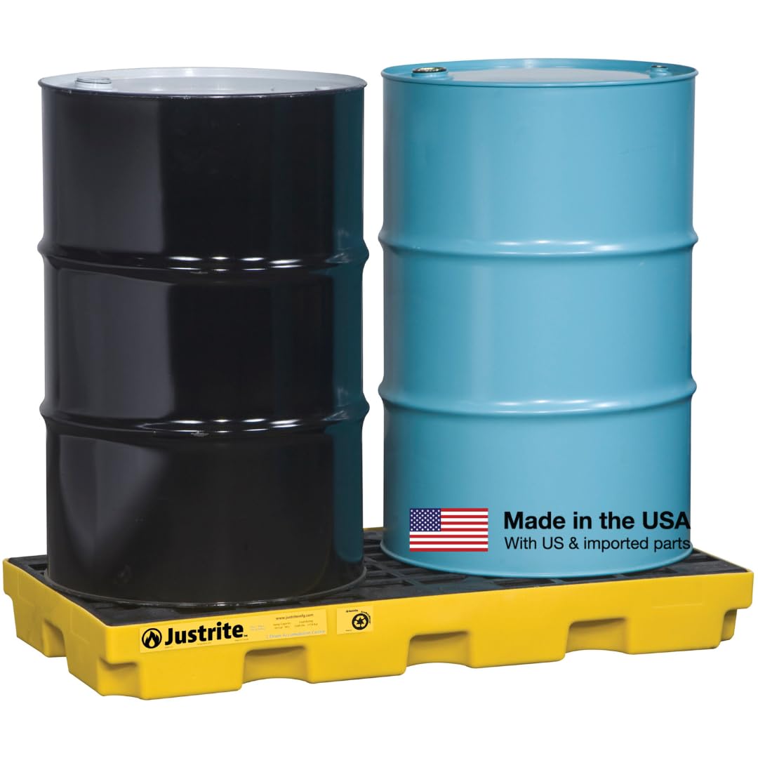 Justrite Spill Containment Pallet - 12 Gallon Capacity -14 Justrite Spill Containment Pallet - 12 Gallon Capacity -14