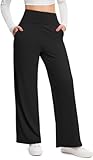 Wide Leg Pants Woman High Waist Yoga Pants Casual Work Dress Pants Lounge Sweatpants Loose Trousers with Pockets
